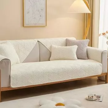 Подушка для дивана из чистого хлопка, нескользящая простая ткань для четырех сезонов, обычная подушка для рукоделия, скандинавский современный летний чехол для дивана, тканевый чехол 70*70cm