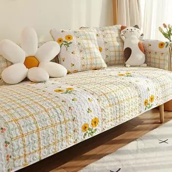 Подушка для дивана из чистого хлопка в деревенском стиле, нескользящий чехол, чехол для дивана, подушка на все времена года 70*70cm