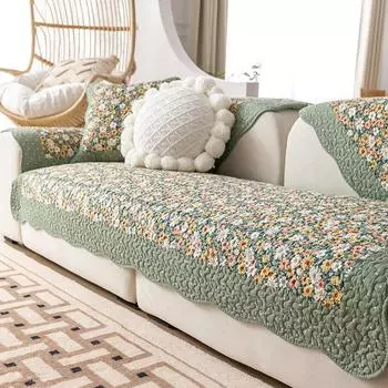 Подушка для дивана из чистого хлопка в корейском стиле на все времена года, нескользящая ткань, простая подушка из хлопка, кожаный чехол для дивана, чехол из ткани 70*70cm