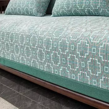 Подушка для дивана из европейской жаккардовой ткани шенилл, нескользящая, всесезонная, универсальная, кожаная, накидка на диван, полотенце, чехол для дивана на 1/2/3/4 места 70x70