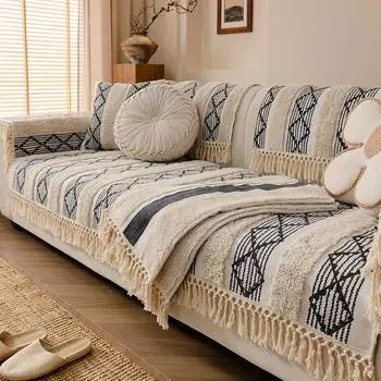 Подушка для дивана из грубого хлопка и льна, универсальная, утолщенная, льняная, с защитой от царапин от кошек, чехол для дивана Inn 70x70