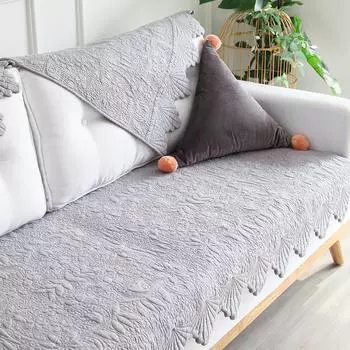 Подушка для дивана из хлопчатобумажной ткани, нескользящая стеганая ткань, чехол для дивана, простая подушка для дивана Four Seasons. 70*70