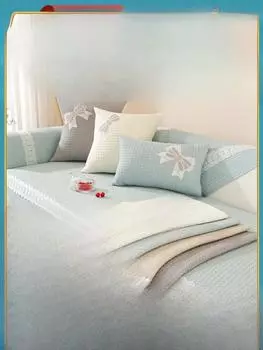 Подушка для дивана из хлопчатобумажной ткани, универсальная нескользящая подушка для четырех сезонов, простая современная подушка в китайском стиле, ткань, спинка, полотенце 70*70cm