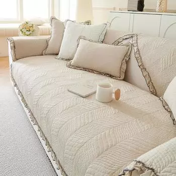 Подушка для дивана из хлопка Four Seasons универсальная нескользящая простая новая подушка для сиденья из хлопка современный чехол для дивана 70*70cm