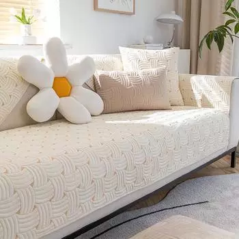 Подушка для дивана из хлопка Four Seasons Universal, чехол для подушки сиденья, простая современная нескользящая ткань для подушки сиденья, 100% хлопок, чехол для дивана 70*70cm