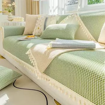 Подушка для дивана из хлопка и льна, тканая ветровая, Four Seasons, простая, чехол для дивана, новый высококачественный чехол для спинки Sense, тканевое полотенце 70*70cm