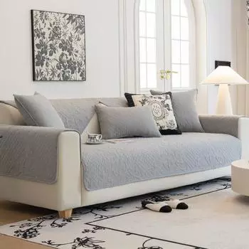 Подушка для дивана из хлопка на все времена года, простая современная нескользящая ткань для диванной подушки, чехол для дивана из чистого хлопка 70*70cm