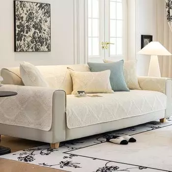 Подушка для дивана из хлопка на все времена года, простая современная нескользящая ткань для диванной подушки, чехол для дивана из чистого хлопка 70*70cm