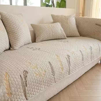 Подушка для дивана из хлопка однотонного цвета, универсальная ткань для всех сезонов, нескользящее полотенце для спинки, чехол для подушки из хлопка, чехол для ткани 70*70cm