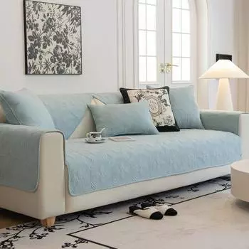 Подушка для дивана из хлопка, ткань для всех сезонов, чистый хлопок, подушка из чистого хлопка, нескользящая, простая, чехол для дивана в современную гостиную, полотенце 70*70cm