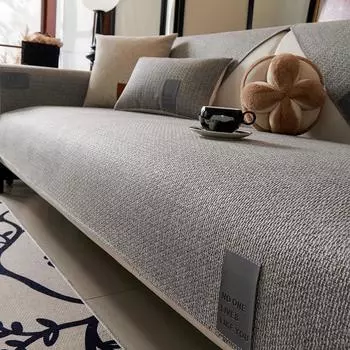 Подушка для дивана из искусственной конопли в средневековом стиле, нескользящая подушка для дивана, универсальный коврик для дивана Seasons, простой чехол для дивана, гостиная 70x70