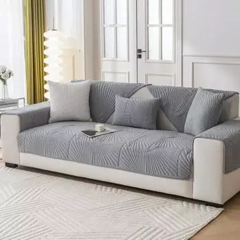 Подушка для дивана из кремового бархата, противоскользящая подушка на осень и зиму, высококачественный чехол для дивана, чехол для подушки сиденья 70*70cm