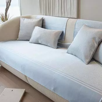 Подушка для дивана из ледяного шелка, летний коврик, нескользящая подушка, летний коврик из ротанга и бамбука, тканевая ткань, универсальная для всех сезонов 70*70