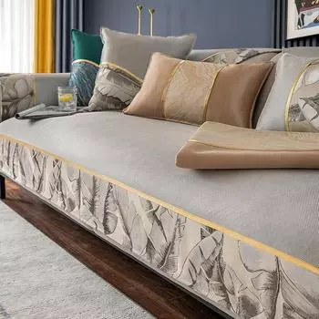 Подушка для дивана из ледяного шелка, летний летний коврик, нескользящие подушки для сидений, кожаный чехол для дивана, летняя прохладная подушка, ощущение холода, чехол для подушки на сиденье, полотенце 70*70cm