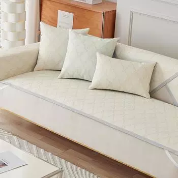 Подушка для дивана из ледяного шелка, летняя крутая подушка, нескользящая простая подушка для сиденья, тканевый чехол для дивана, подушка для дивана 60*60cm