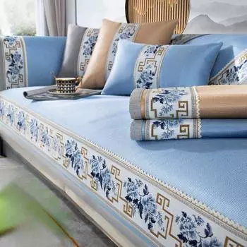 Подушка для дивана из ледяного шелка, летняя подушка для сиденья, новинка в китайском стиле, чехол для дивана из палисандра, нескользящая подушка из цельного дерева 70*70