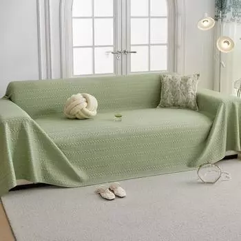 Подушка для дивана из ледяного шелка, летняя подушка для сиденья, чехол для летнего дивана, нескользящая спинка, подлокотник, чехол, полотенце 180*130cm