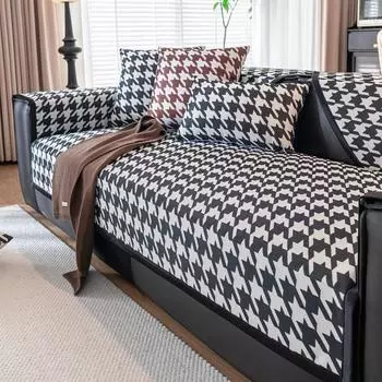 Подушка для дивана из ледяного шелка, летняя нескользящая подушка, летний коврик, моющийся высококачественный летний дневной чехол для дивана, полотенце 70X70