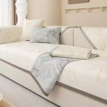 Подушка для дивана из ледяного шелка Летняя летняя ковриковая подушка Летний нескользящий моющийся чехол для дивана Полотенце 70*70cm