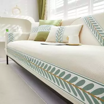 Подушка для дивана из ледяного шелка, новый летний коврик, нескользящий летний коврик, чехол для дивана, тканевое полотенце. 70*70