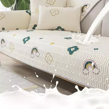 Подушка для дивана из ледяного шелка, универсальный высококачественный коврик для ленивого сезона Four Seasons, летний нескользящий чехол для дивана со знаменитостями в Интернете, полотенце 70*70