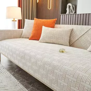 Подушка для дивана из легкой шенилловой ткани класса люкс, нескользящая, устойчивая к пятнам, чехол для дивана, полностью покрытый полотенцем для дивана Imperial Concubine, ткань с полным покрытием, высокая чувствительность 70*70cm