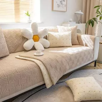 Подушка для дивана из матовой ткани, универсальный чехол для сиденья на все времена года, простая современная нескользящая подушка для сиденья, чехол для дивана 70*70