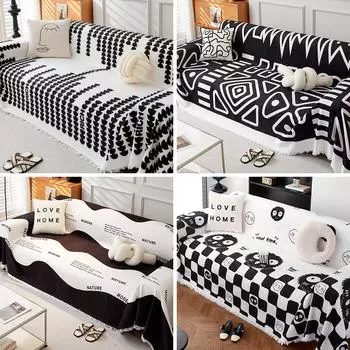 Подушка для дивана из шенилла Four Seasons Универсальный чехол для дивана Чехол Полный чехол Универсальный чехол Полотенце Одеяло Зимнее полотенце для дивана Полный чехол Ткань 90x180