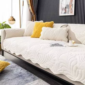 Подушка для дивана из шенилла Four Seasons Universal Cover Cloth Non-Slip Advanced Sofa Cover All-Inclusive Universal Light Luxury 70*70cm