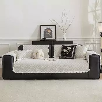 Подушка для дивана из шенилла Four Seasons Universal New Simple Light Luxury Modern Cushion Нескользящая противоскользящая подушка для дивана 70x70cm