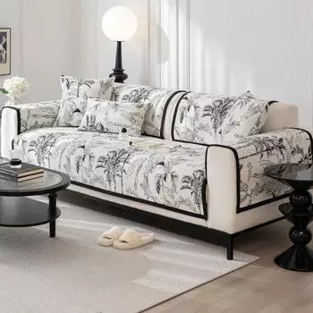 Подушка для дивана из шенилла Four Seasons Универсальная нескользящая новая кожаная подушка для дивана Утолщенный чехол для дивана Ткань Полотенце Зима 70x70