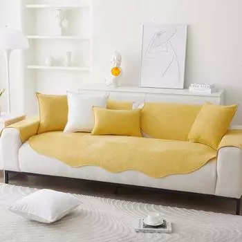 Подушка для дивана из шенилла, летняя легкая роскошная кожаная подушка для дивана Ins, нескользящая подушка для дивана особой формы 70*70cm