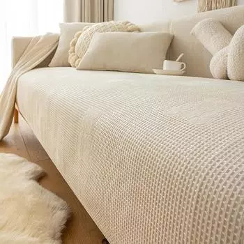 Подушка для дивана из шенилла Light Luxury Minimalist, нескользящая, универсальная, всесезонная, универсальная, чехол для дивана, ткань 70*70cm