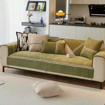 Подушка для дивана из шенилла на все времена года, новый кожаный чехол для дивана, нескользящий чехол для дивана, подушка для сиденья из тканевого полотенца 70*70cm