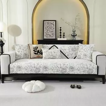 Подушка для дивана из шенилла на все времена года, новый французский чехол с защитой от царапин, нескользящий чехол, прямая подушка для сиденья 70*70cm