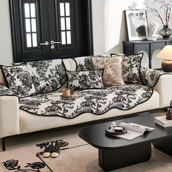 Подушка для дивана из шенилла неправильной формы, простая современная подушка, чехол для дивана, нескользящий, на все времена года, полотенце 70*70cm