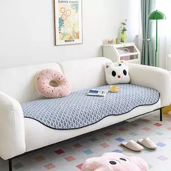 Подушка для дивана из шенилла нестандартной формы, универсальная нескользящая дуга, мультяшная подушка, цельный чехол для полотенца 70*70cm