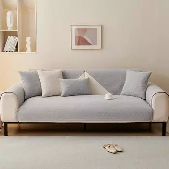 Подушка для дивана из шенилла, новая, всесезонная, универсальная, противоскользящая, однотонная, современная, простая, высококачественная подушка для дивана 70*70cm