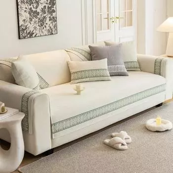 Подушка для дивана из шенилла, новый универсальный кожаный чехол для дивана Four Seasons, простой современный легкий роскошный чехол, тканевая подушка 70*70cm