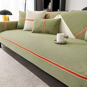 Подушка для дивана из шенилла, однотонная, красная, чехол для дивана для гостиной, чехол для дивана на 1/2/3/4 места, чехол для углового дивана L-типа с противоскользящим покрытием 70x70