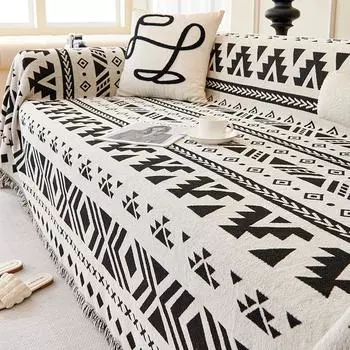 Подушка для дивана из шенилла, полностью покрытая тканью, универсальный нескользящий чехол для дивана Four Seasons, устойчивый к царапинам, тканевый чехол, одеяло 180*130cm