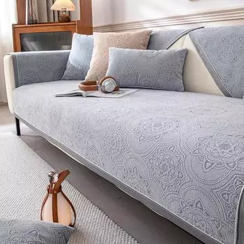 Подушка для дивана из шенилла, простая, в европейском стиле, противоскользящая подушка, чехол для дивана в европейском стиле Four Seasons 70*70cm