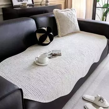 Подушка для дивана из шенилла с противоскользящим эффектом, чехол для дивана с полосатым принтом, универсальная модель Four Seasons для диванов в гостиной, полотенце «все включено» 90x90 A