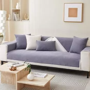 Подушка для дивана из шенилла, современная, простая, жаккардовая, всесезонная, универсальная, нескользящая, кожаная, чехол, полотенце 70*70cm