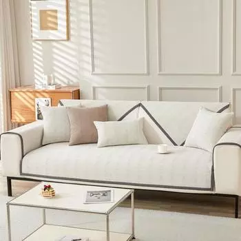 Подушка для дивана из шенилла, универсальная для всех сезонов, новая подушка для дивана, нескользящий кожаный чехол для дивана, чехол для спинки 70*70cm