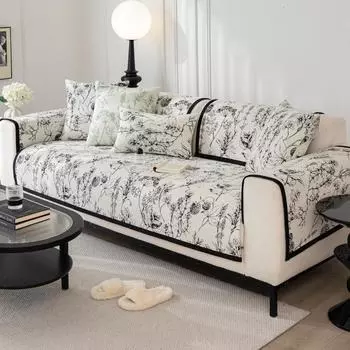 Подушка для дивана из шенилла, универсальная подушка для дивана на все времена года, пыле- и пятностойкий чехол для дивана, легкая противоскользящая подушка в стиле ретро класса люкс 70*70cm
