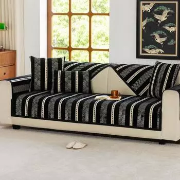 Подушка для дивана из шенилла, универсальная подушка для сиденья на все времена года, нескользящий кожаный чехол для дивана, новая ткань для чехла 70*70cm