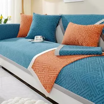 Подушка для дивана из шенилла, универсальный чехол для дивана на все времена года, простая современная высококачественная противоскользящая подушка нового стиля 70*70cm