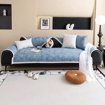 Подушка для дивана из шенилла, универсальный чехол от пыли на все времена года, мягкая подушка для сиденья, высококачественный чехол-одеяло 70*70cm