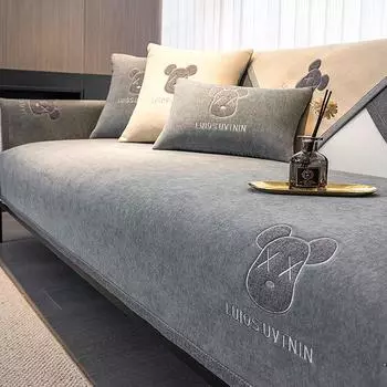 Подушка для дивана из шенилла, универсальный чехол для дивана на все четыре сезона, нескользящий простой чехол для дивана, подушка высокого качества, включающая в себя все необходимое 70*70cm